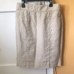 Khaki banana republic size 2 skirt